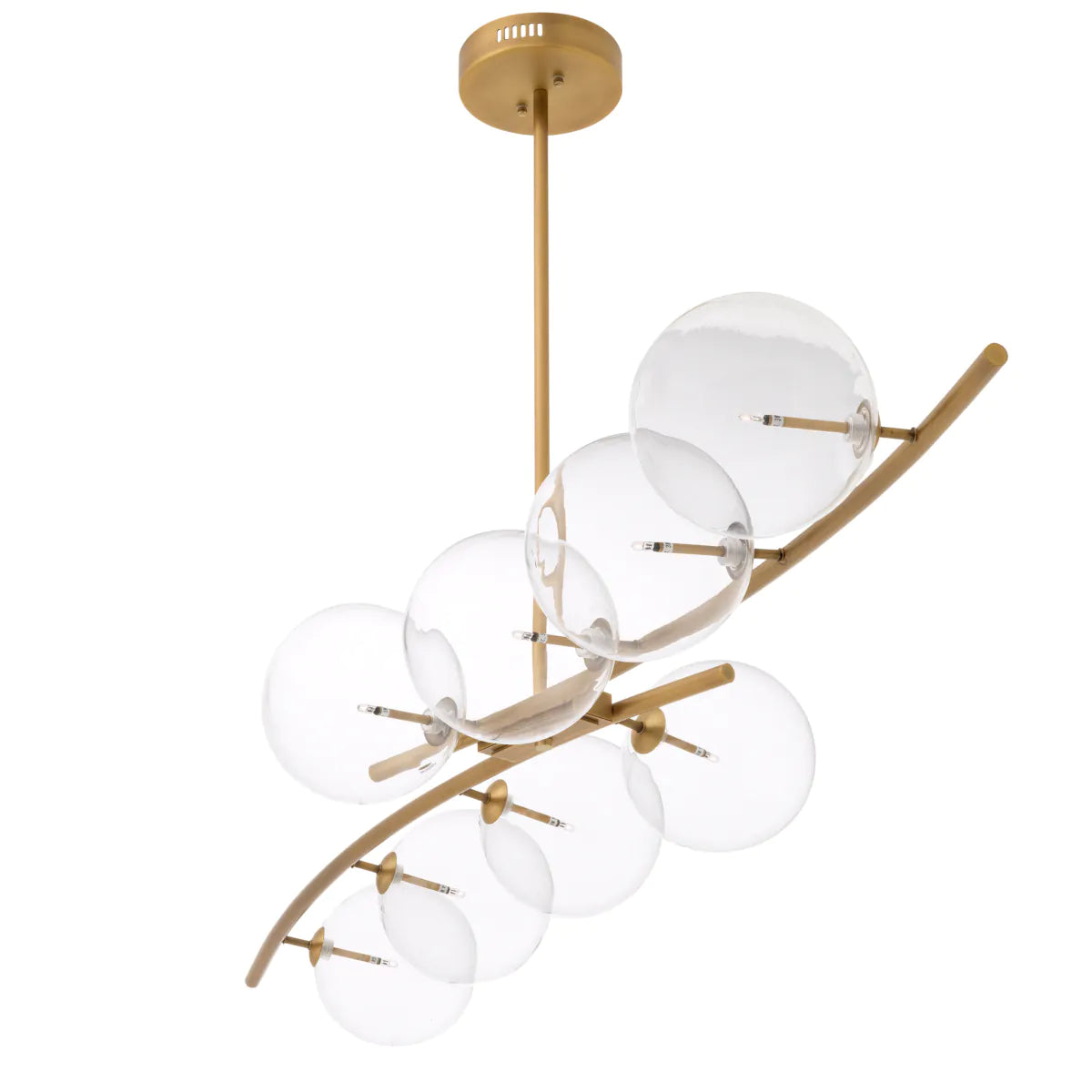 Chandelier Spezia Antique brass finish by Eichholtz-Chandelier-Renaissance Design Studio