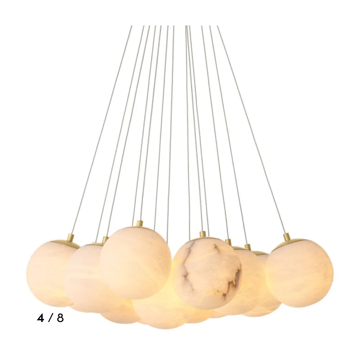 Chandelier Sphinx Alabaster by Eichholtz-Renaissance Design Studio