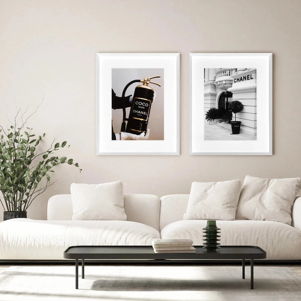 Chanel Store. Hand made exclusive  framed art work reduced