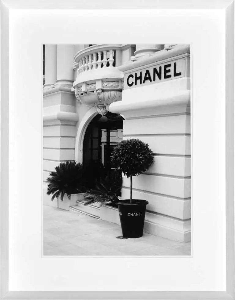 Chanel Store. Hand made exclusive framed art work reduced-Wall Art-Renaissance Design Studio