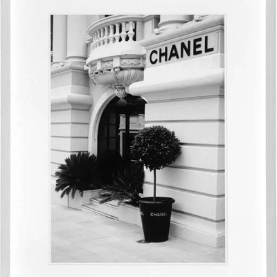 Chanel Store. Hand made exclusive  framed art work