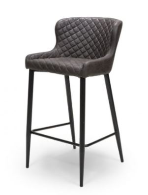 Charlie Bar Stool In Grey/Tan - Reduced Today-Renaissance Design Studio