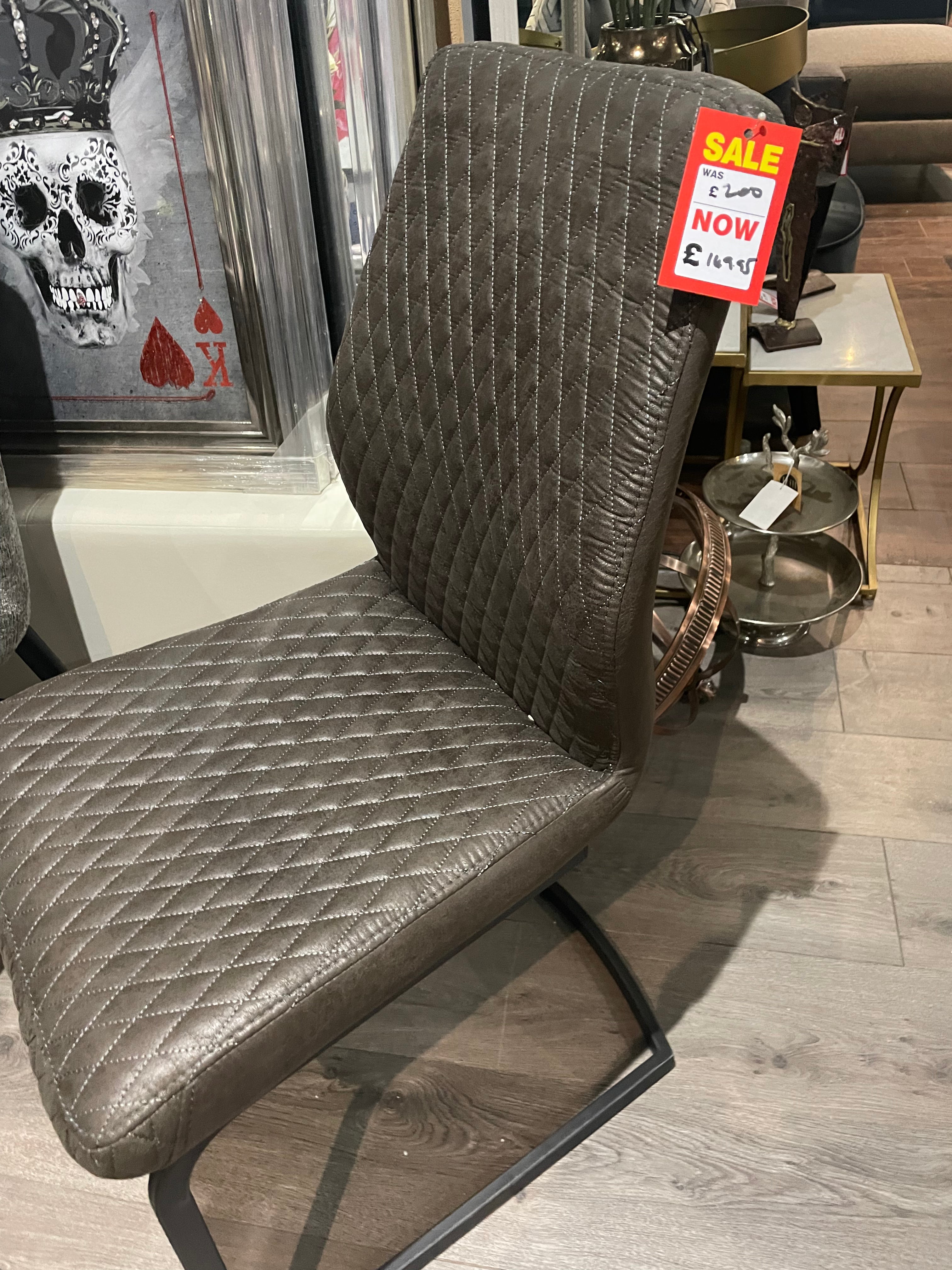 Charlie faux leather Dining Chair REDUCED-Dining Chair-Renaissance Design Studio