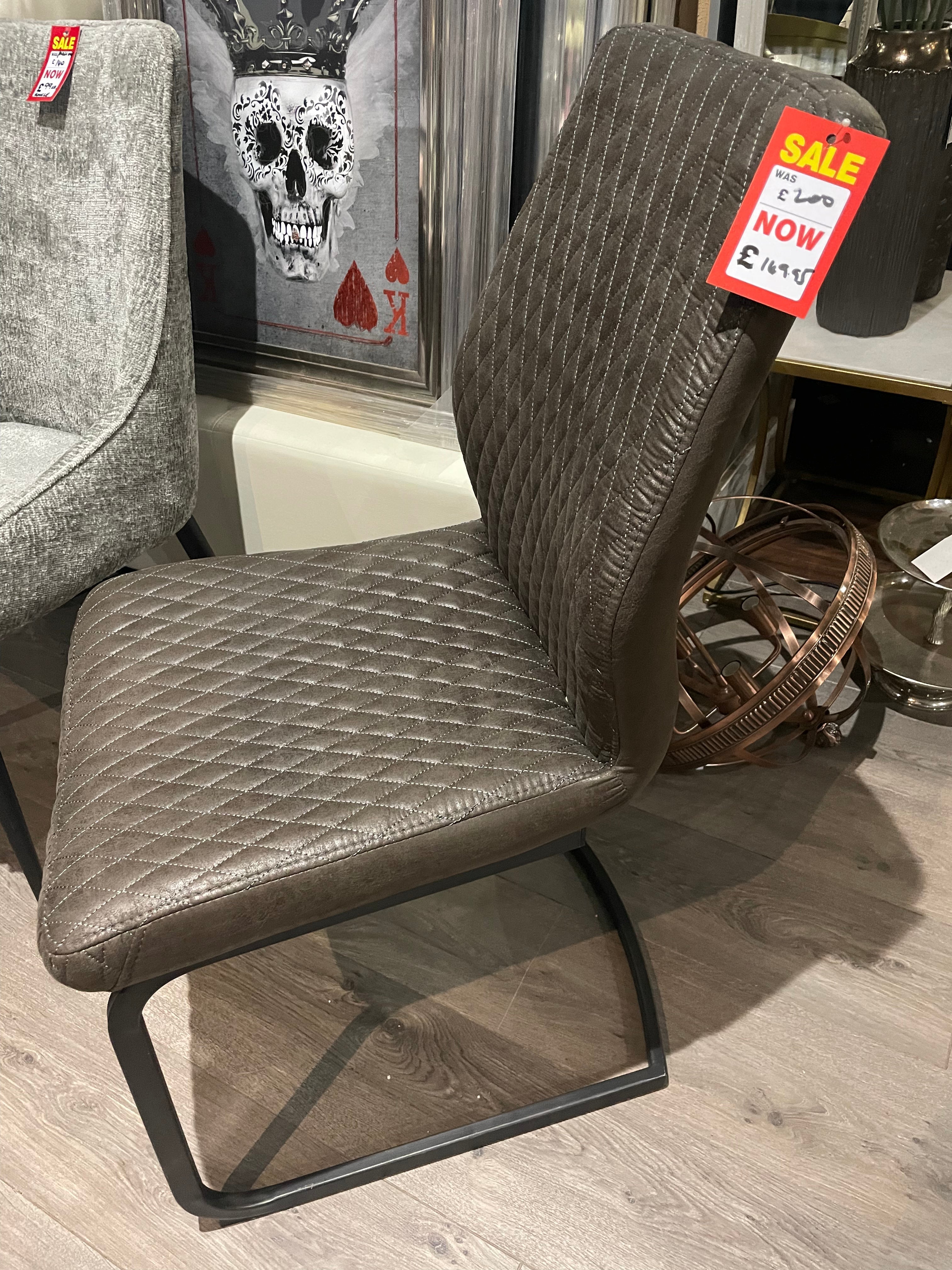 Charlie faux leather Dining Chair REDUCED-Dining Chair-Renaissance Design Studio