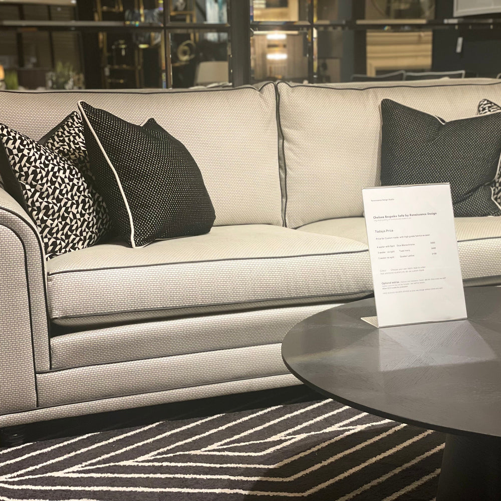 Chelsea bespoke sofa collection by Renaissance Design stock REDUCED