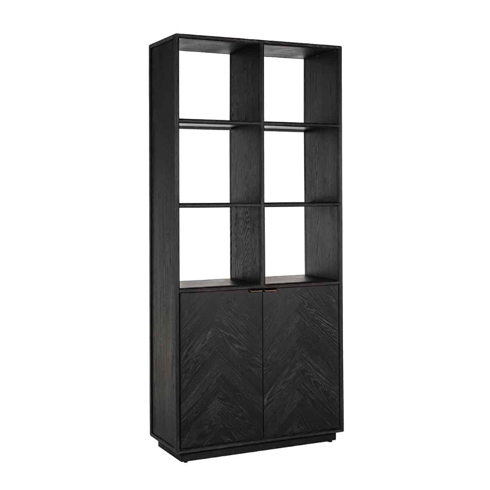 Chelsea Blake Two Door Bookcase-Bookcases & Standing Shelves-Renaissance Design Studio