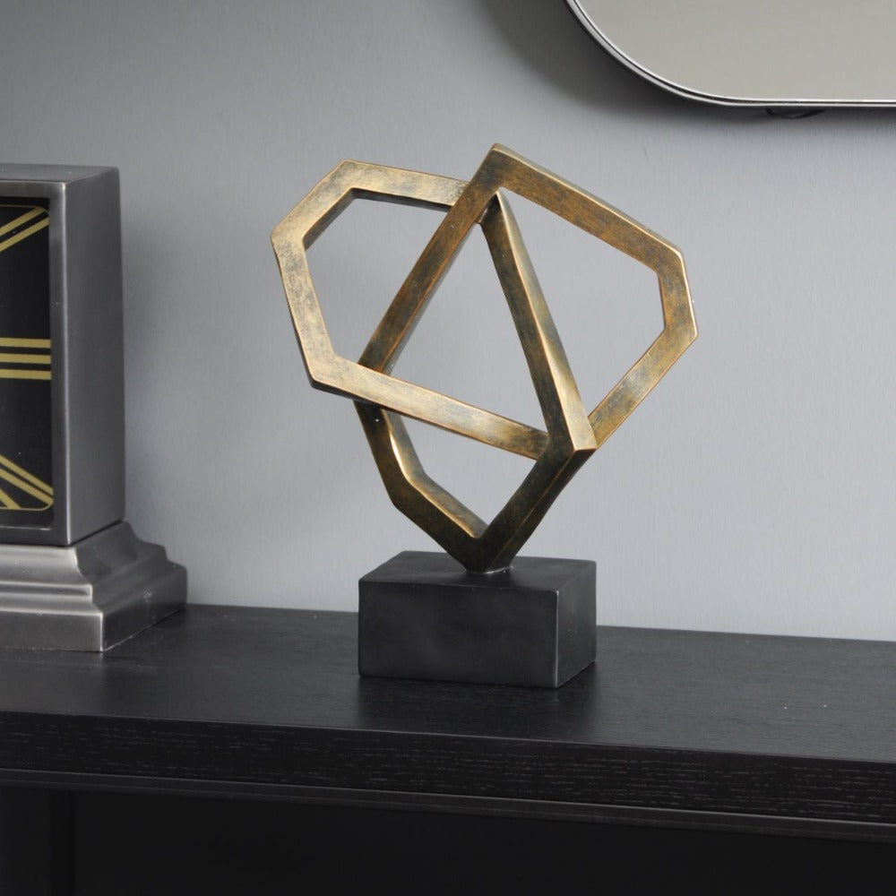 Chelsea Cubist Sculpture in antique bronze-Renaissance Design Studio