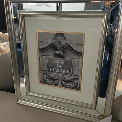 Classic champagne and mirrored  large picture frame