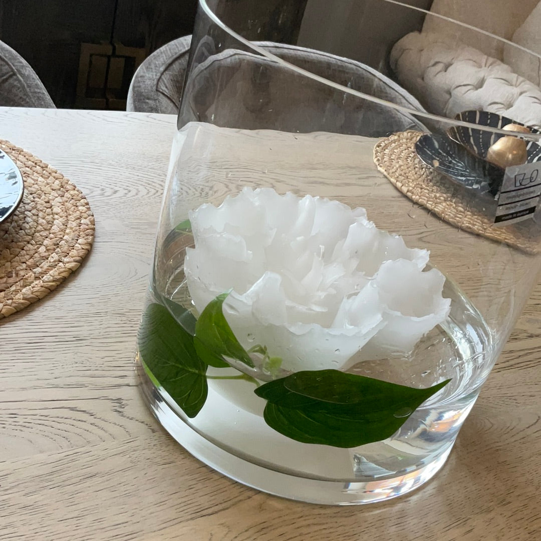 Clear Glass Hurricane 25.5cm-Hurricane-Renaissance Design Studio