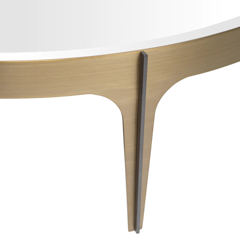 Coffee table Artemis brushed brass large coffee table by Eichholtz.