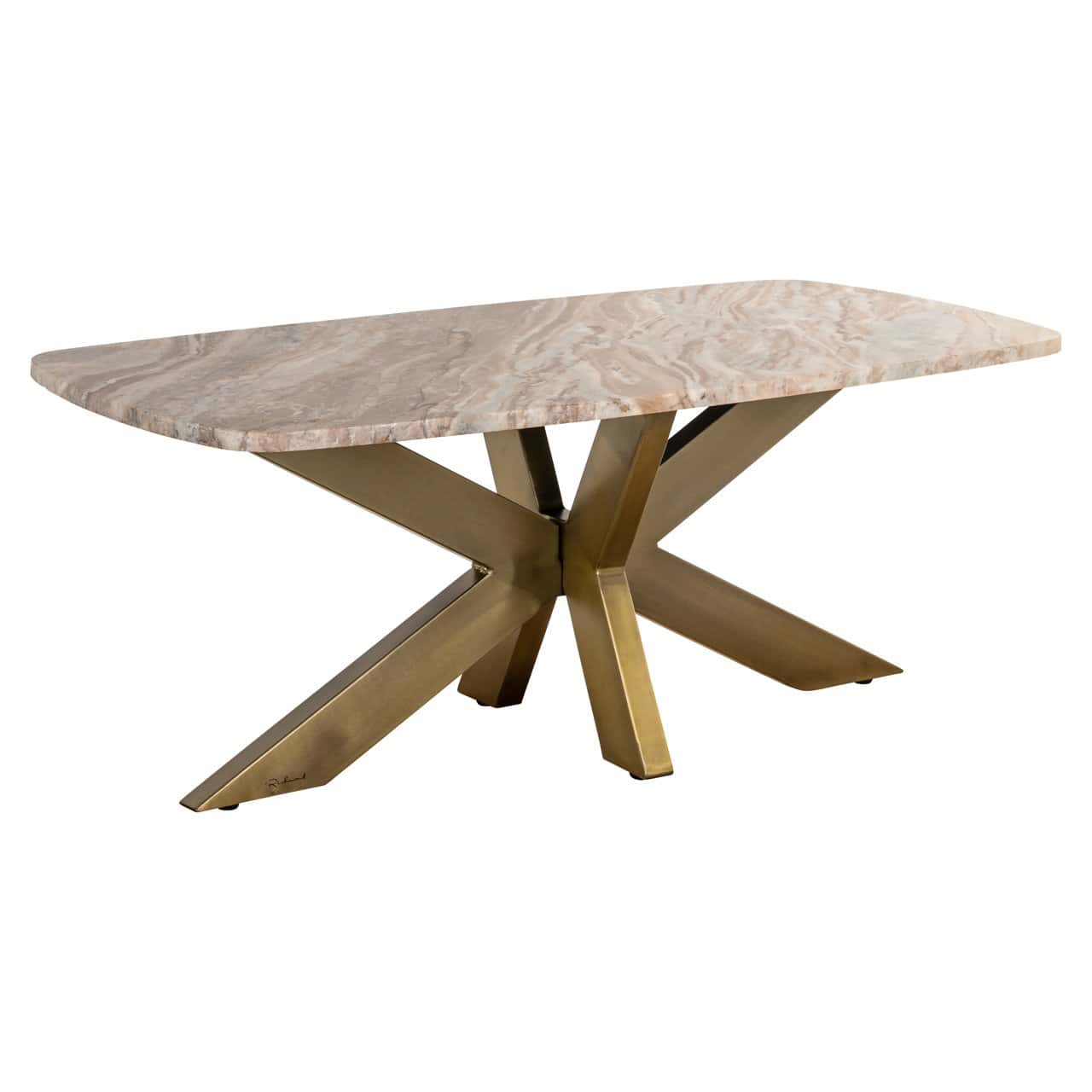 Coffee table Bellamy with Toronto marble top 120 cm-Renaissance Design Studio