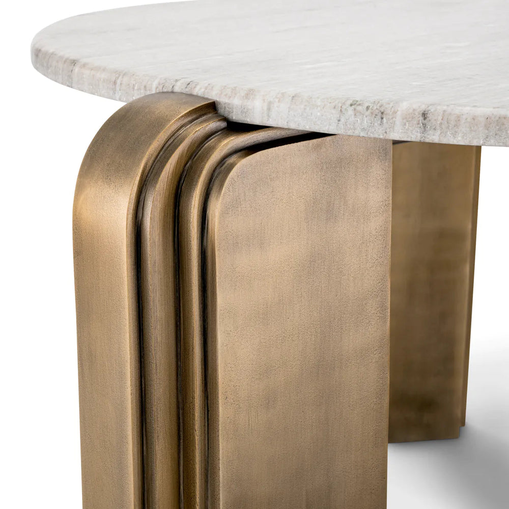 Coffee table I'm Marble and brass Albion by Eichholtz.