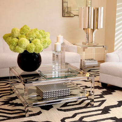 Coffee Table Royalton  by Eichholtz in Silver