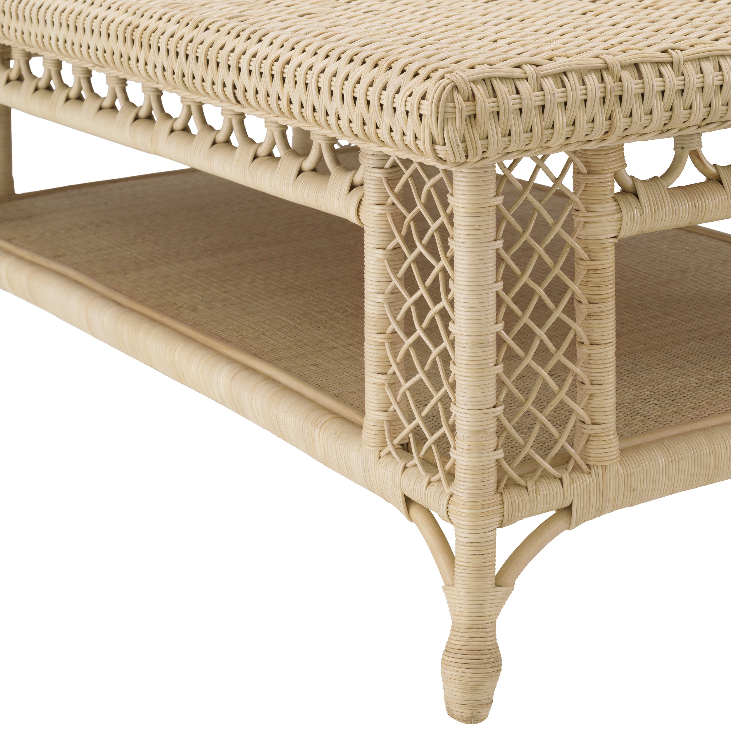 Coffee Table Saba Natural Rattan by Eichholtz-Renaissance Design Studio