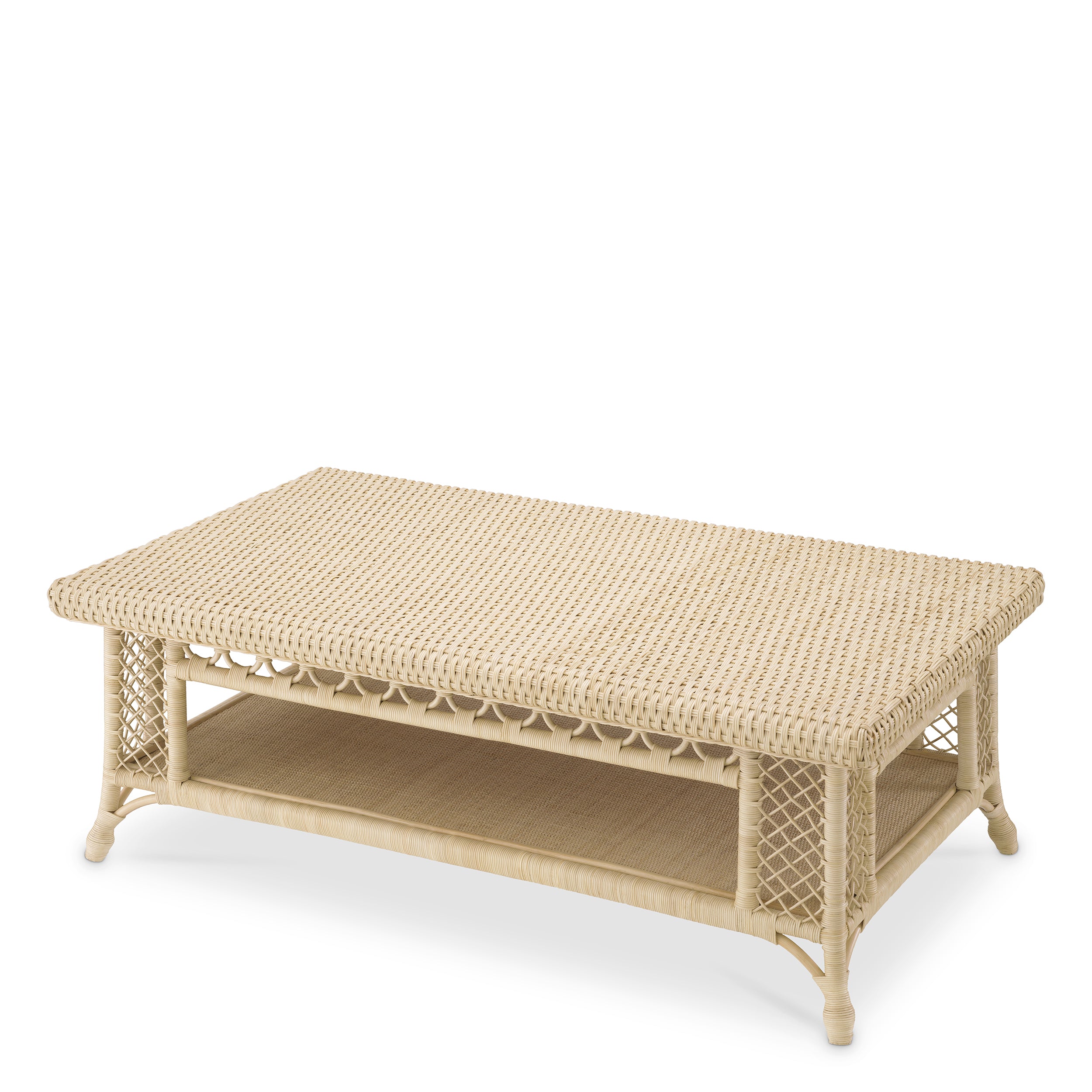 Coffee Table Saba Natural Rattan by Eichholtz-Renaissance Design Studio