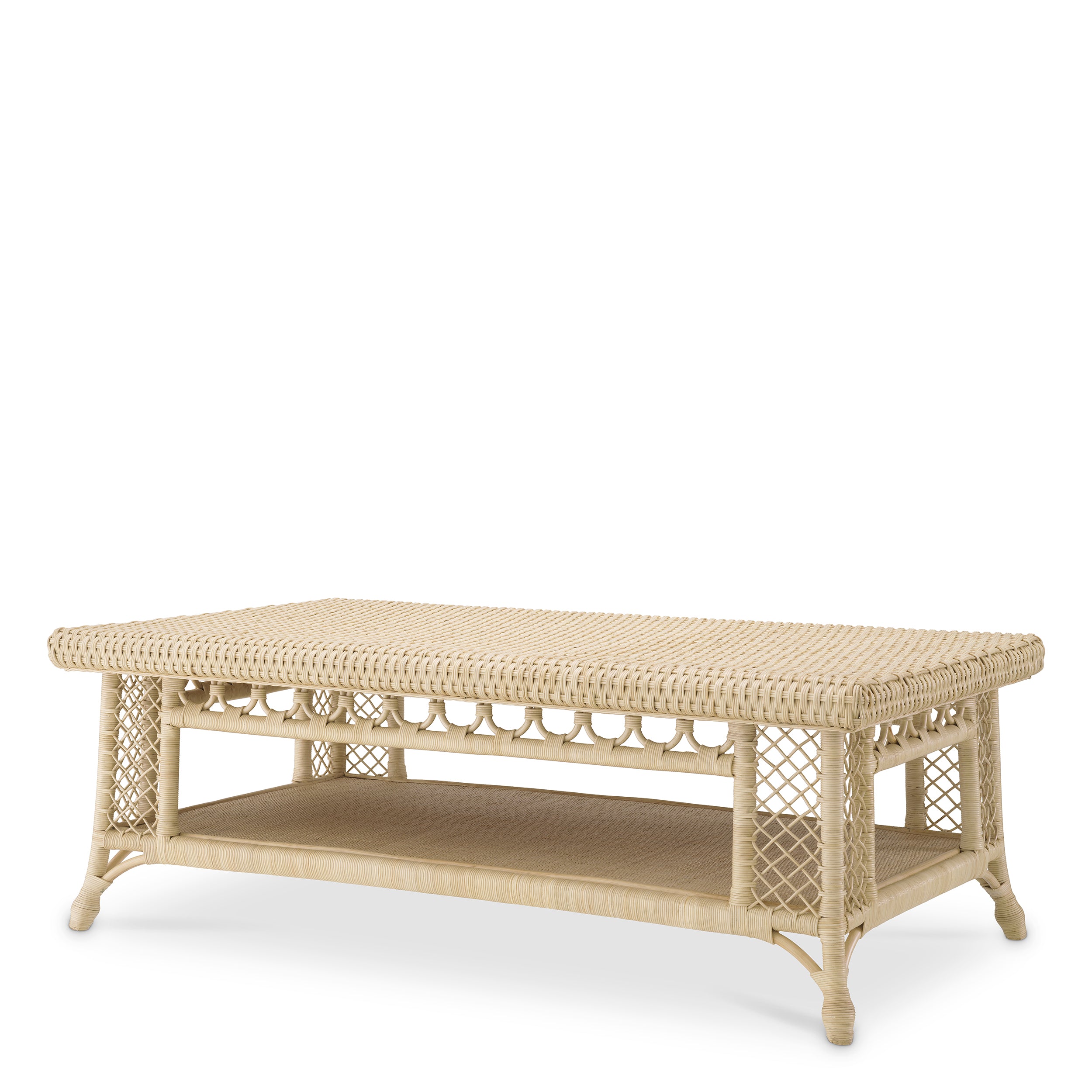Coffee Table Saba Natural Rattan by Eichholtz-Renaissance Design Studio