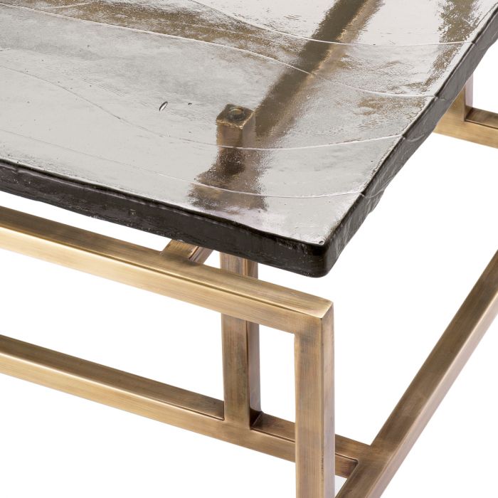 COFFEE TABLE SCHLUMBERG in Brass by Eichholtz