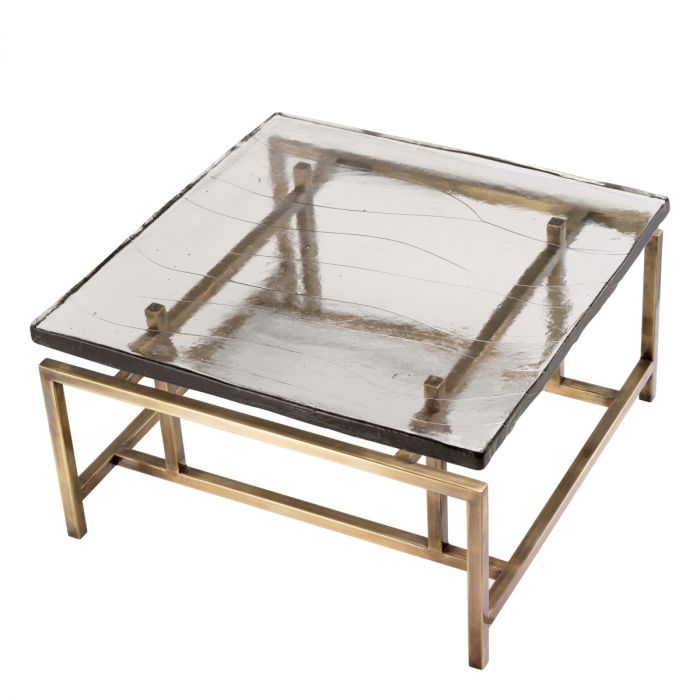 COFFEE TABLE SCHLUMBERG in Brass by Eichholtz