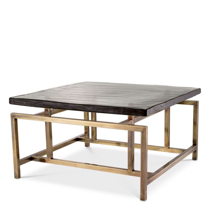 COFFEE TABLE SCHLUMBERG in Brass by Eichholtz