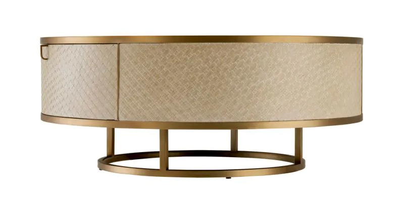 Coffee table washed oak Napa Valley by Eichholtz-Renaissance Design Studio
