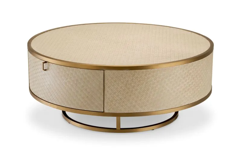 Coffee table washed oak Napa Valley by Eichholtz-Renaissance Design Studio