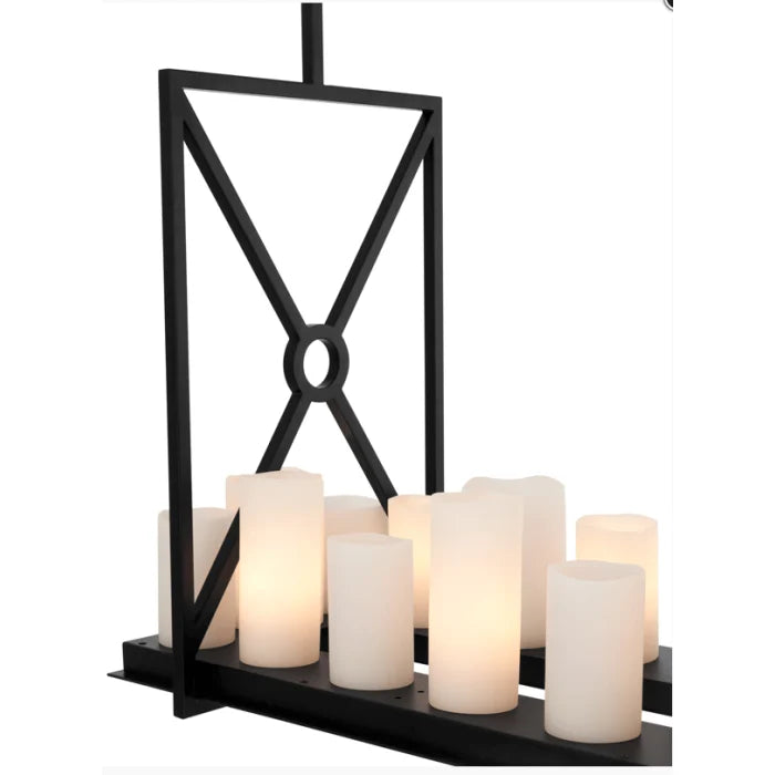 Commodore Chandelier Black or Brushed Brass by Eichholtz - Reduced-Renaissance Design Studio