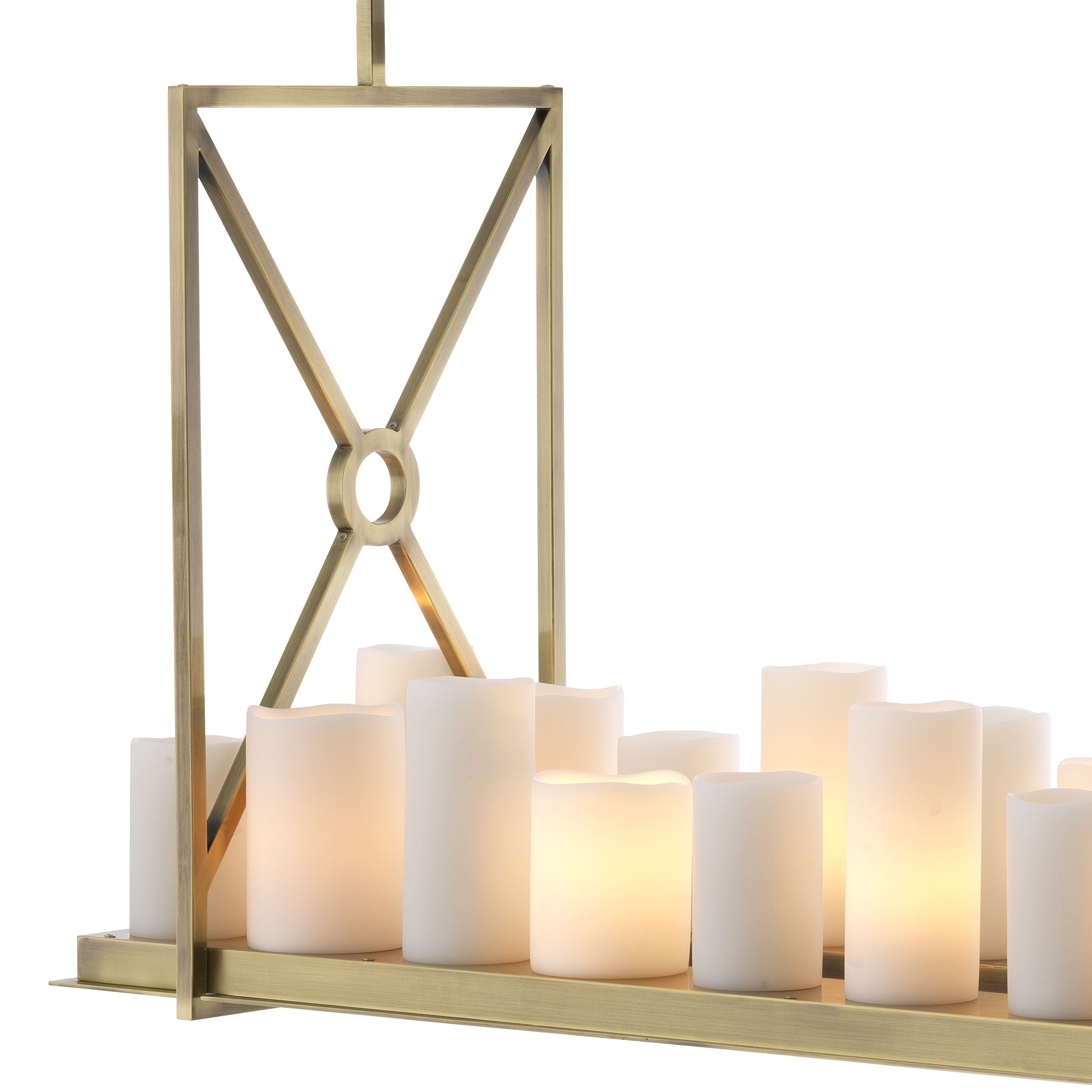 Commodore Chandelier Black or Brushed Brass by Eichholtz - Reduced-Renaissance Design Studio