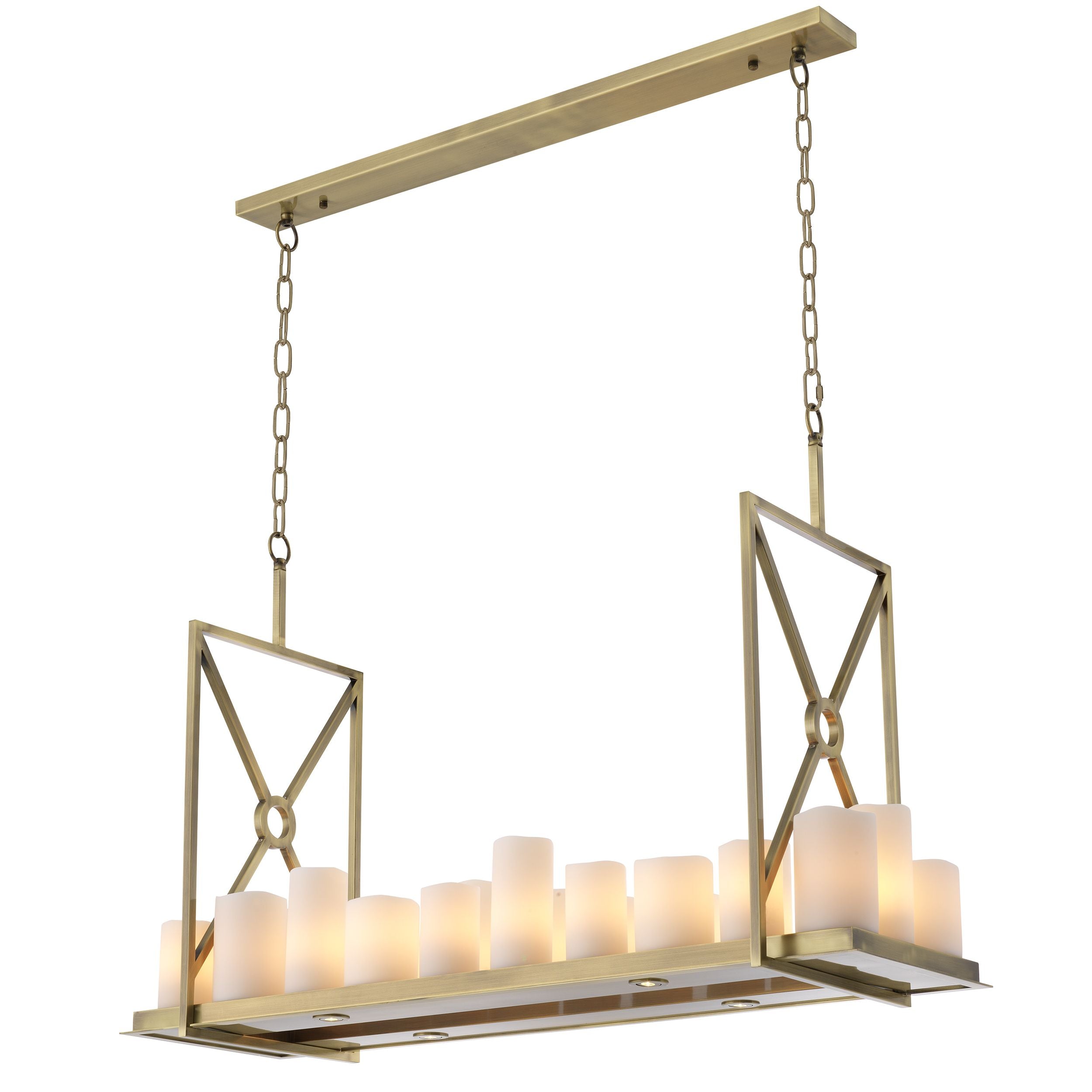 Commodore Chandelier Black or Brushed Brass by Eichholtz - Reduced-Renaissance Design Studio