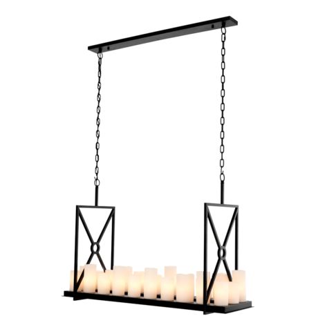 Commodore Chandelier Black or Brushed Brass by Eichholtz - Reduced-Renaissance Design Studio