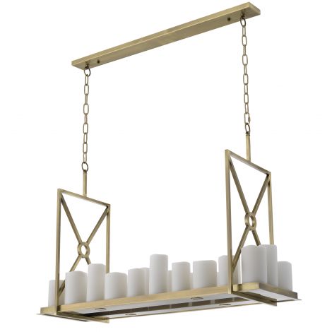 Commodore Chandelier Black or Brushed Brass by Eichholtz - Reduced-Renaissance Design Studio