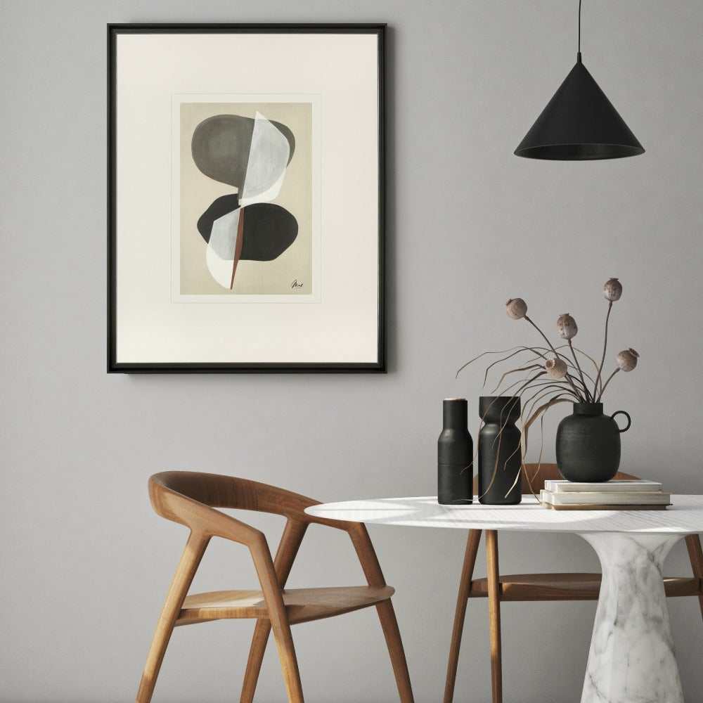 Composition 01 hand made framed art work for luxury homes-Renaissance Design Studio