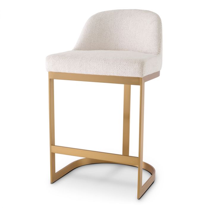 Condos  counter stool in gold with lyssa seat by Eichholtz