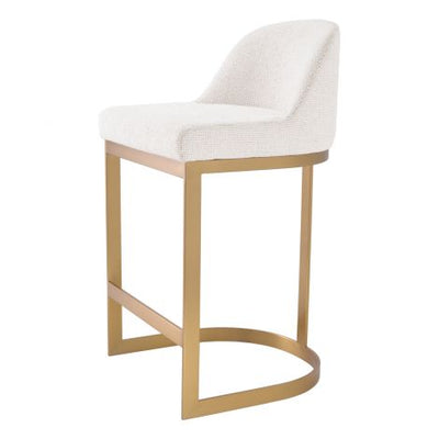 Condos  counter stool in gold with lyssa seat by Eichholtz