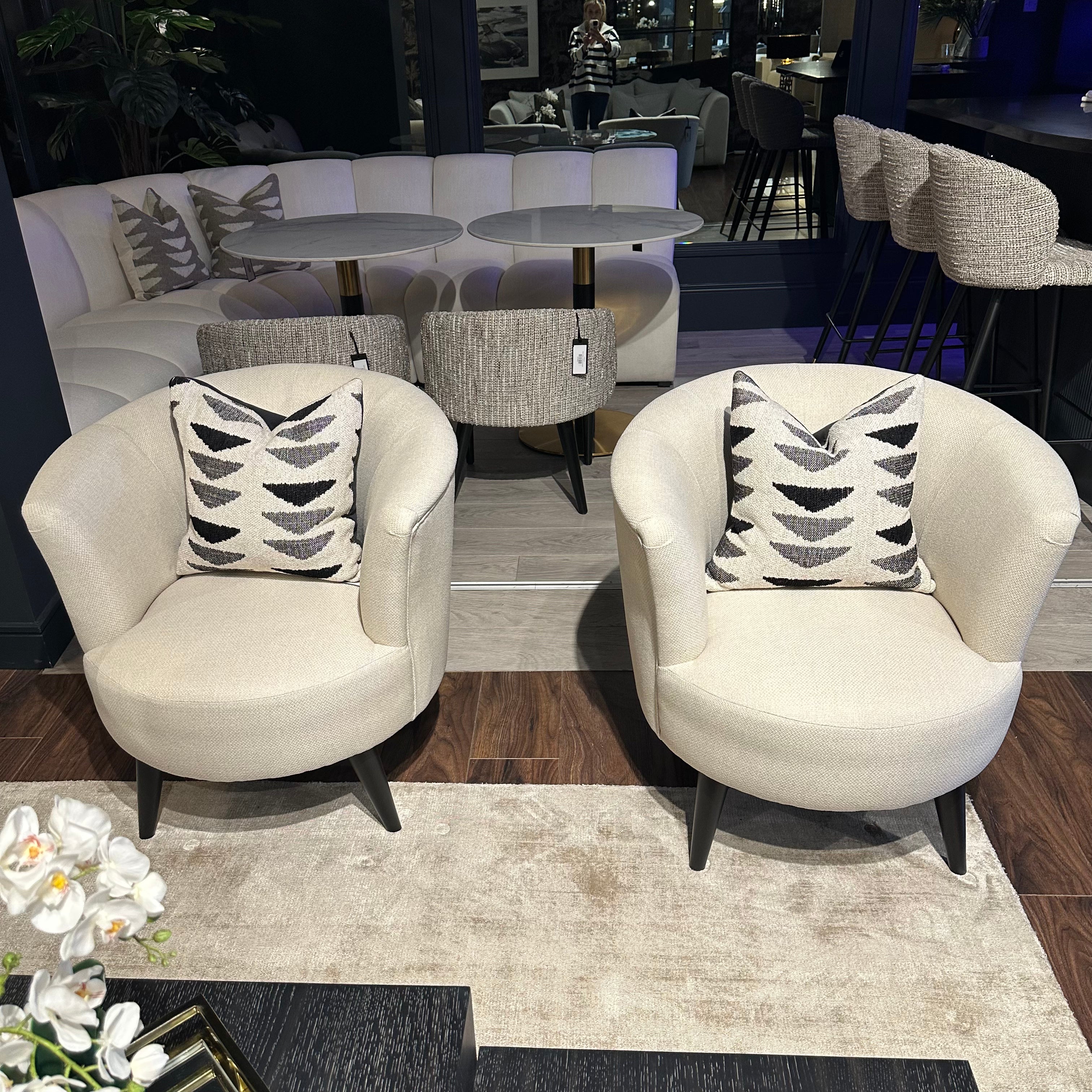 Conrad accent armchair custom made in selection of grade b fabrics and other choices-Renaissance Design Studio