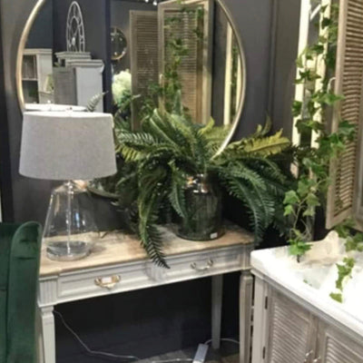 Contemporary Gold Round  Extra large Wall Mirror 120cm  REDUCED save