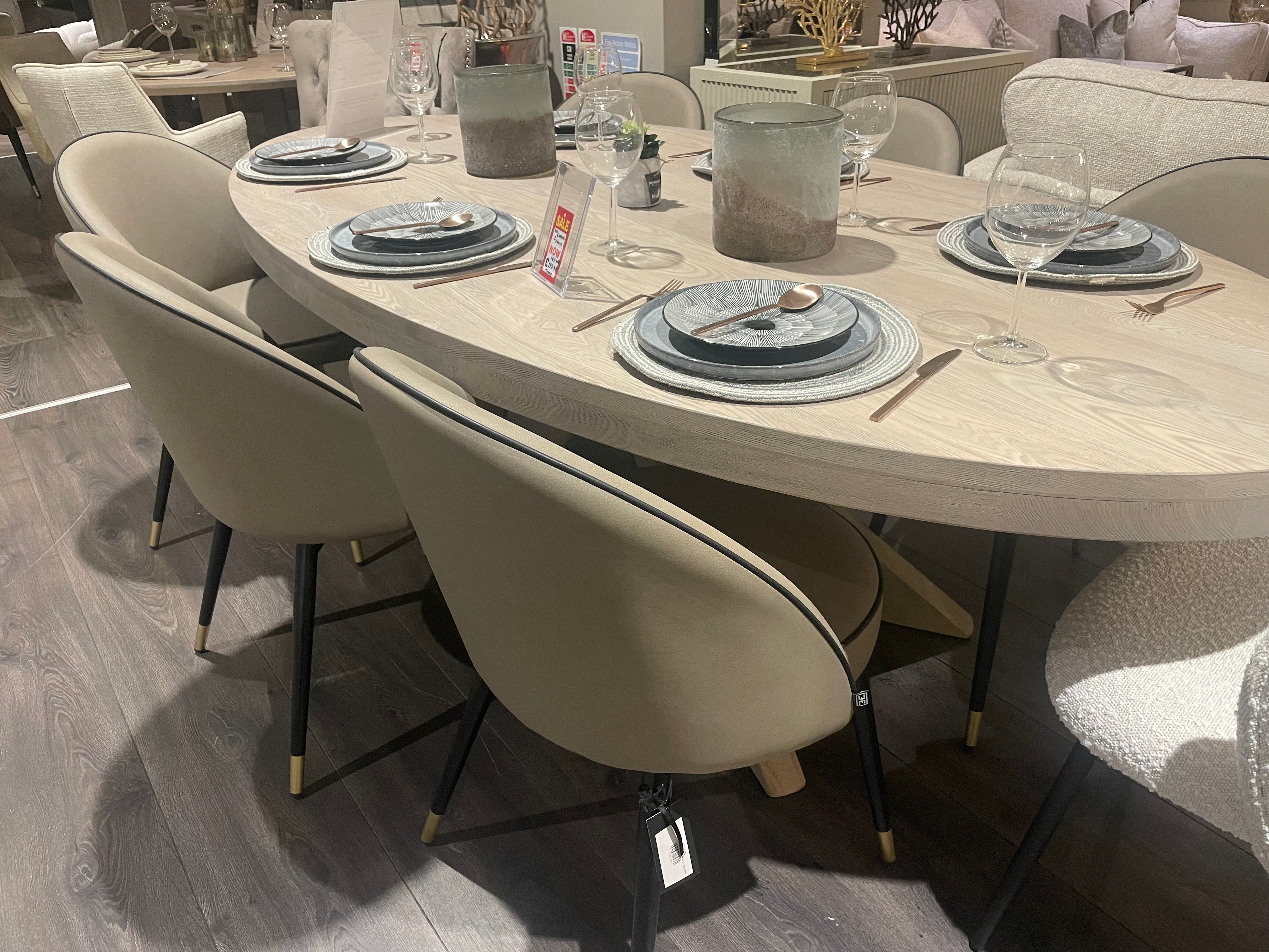 Cooper faux leather dining chair by Eichholtz ( each )-Dining chairs-Renaissance Design Studio