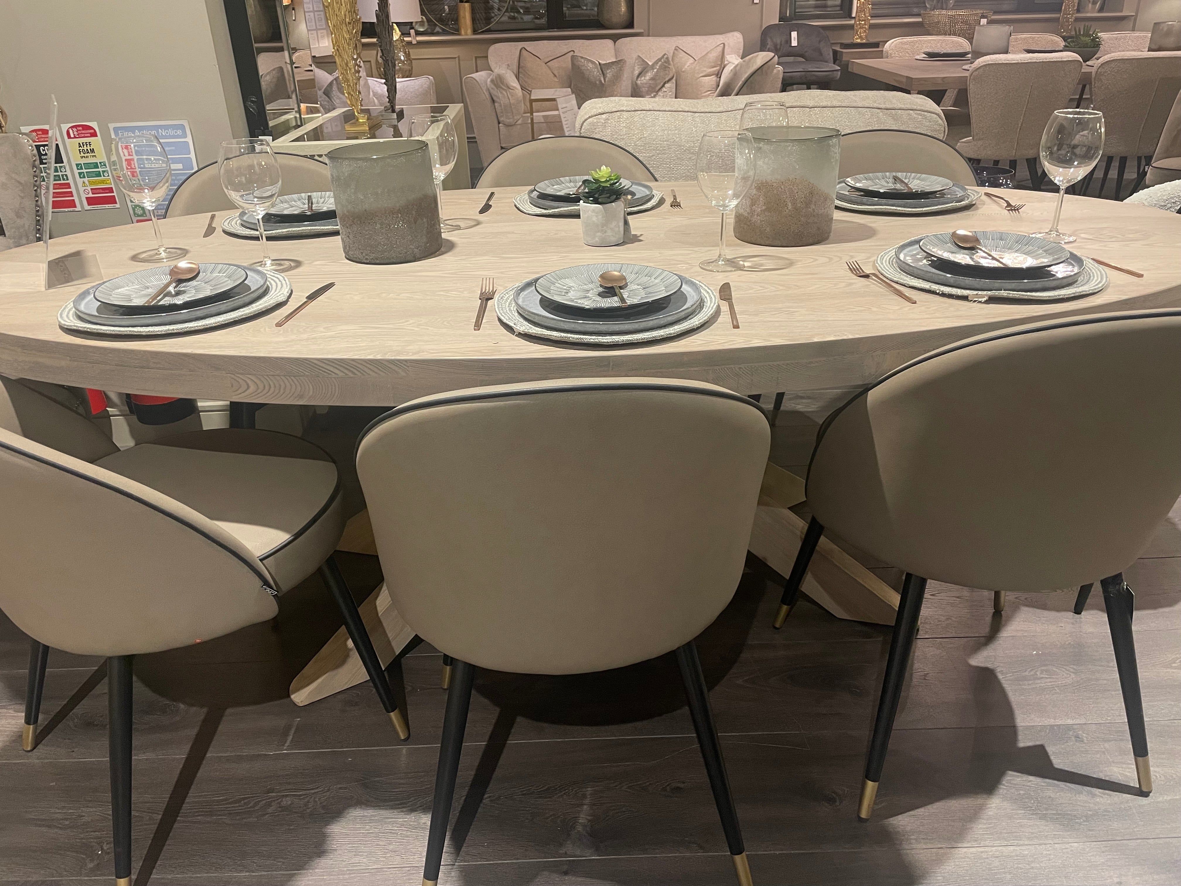 Cooper faux leather dining chair by Eichholtz ( each )-Dining chairs-Renaissance Design Studio