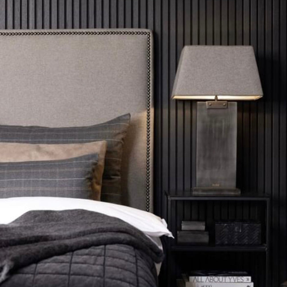 Copenhagen tall  upholstered Headboard with  stud detail