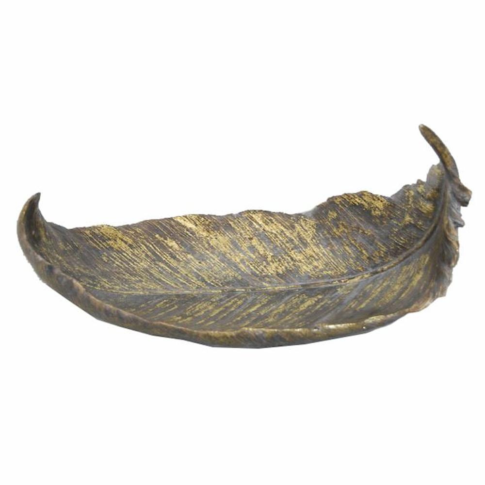 Copper Feathered Leaf with distressed finish-Renaissance Design Studio