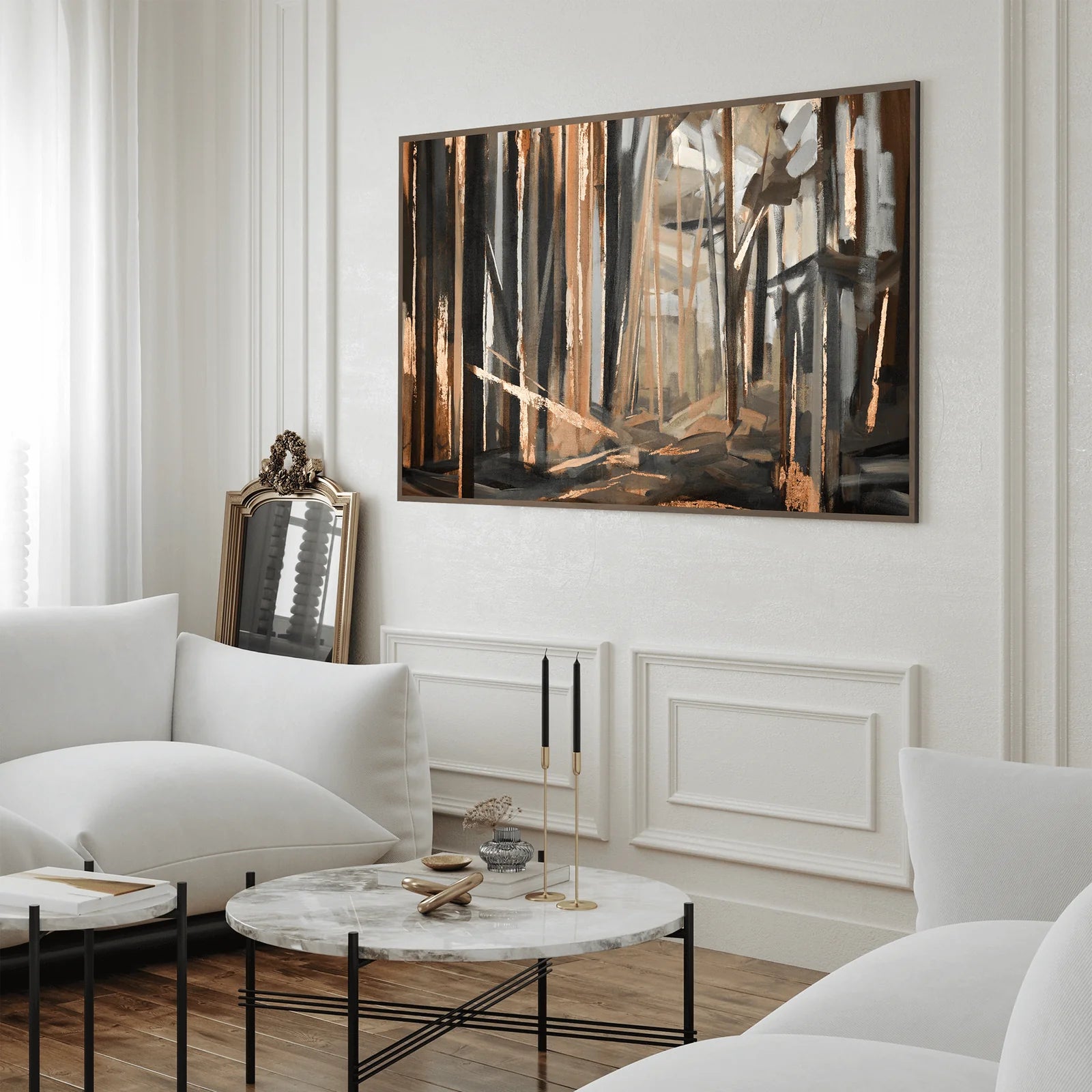 Copper Woods Large wall art-Renaissance Design Studio