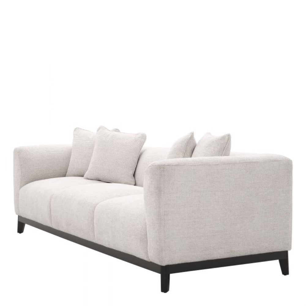 Corso Off White Designer Sofa By Eichholtz In Stunning Lyssa Fabric-Renaissance Design Studio