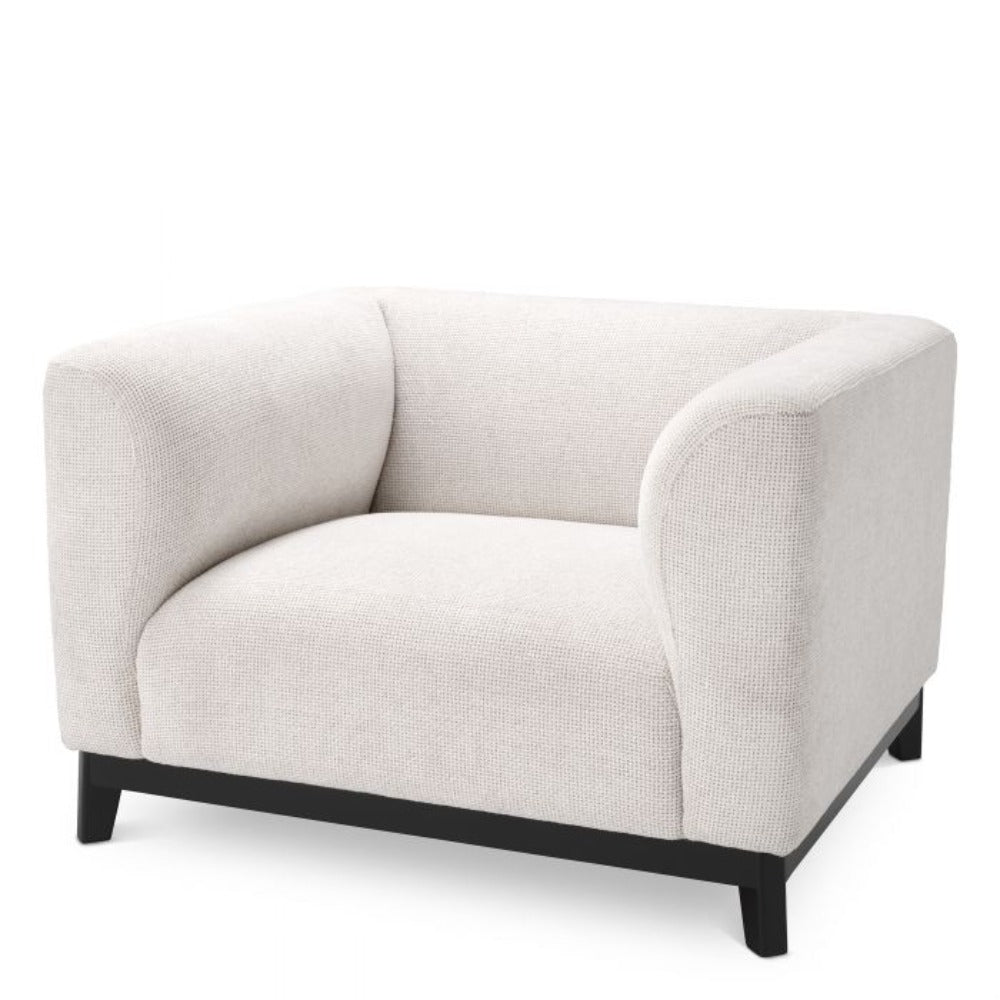 Corso Off White Designer Sofa By Eichholtz In Stunning Lyssa Fabric-Renaissance Design Studio