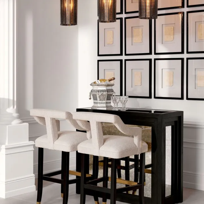Counter Stool Roumier - The Met by Eichholtz-Renaissance Design Studio