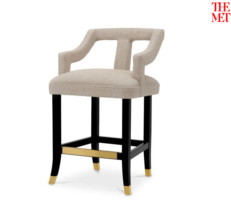 Counter Stool Roumier - The Met by Eichholtz-Renaissance Design Studio