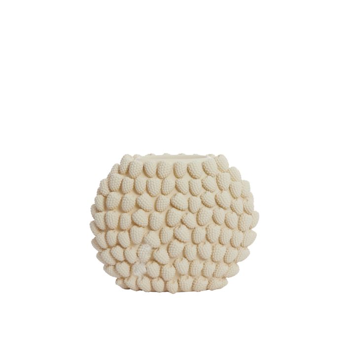 Cream raspberry vase-Renaissance Design Studio