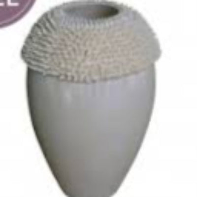 Cream Sea Urchin Vase