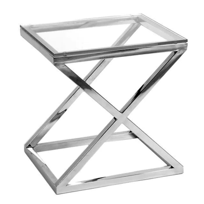 Criss Cross Side table by Eichholtz.-Renaissance Design Studio