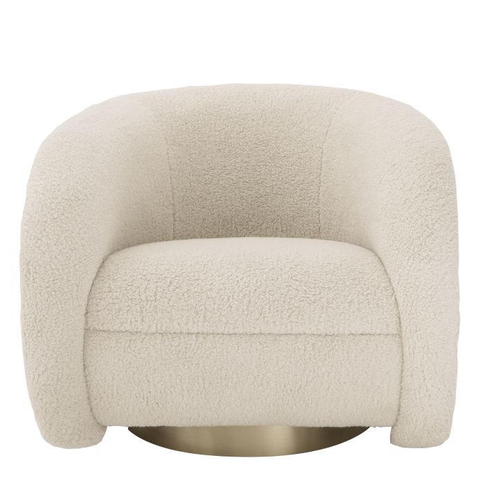 Cristo swivel armchair by Eichholtz