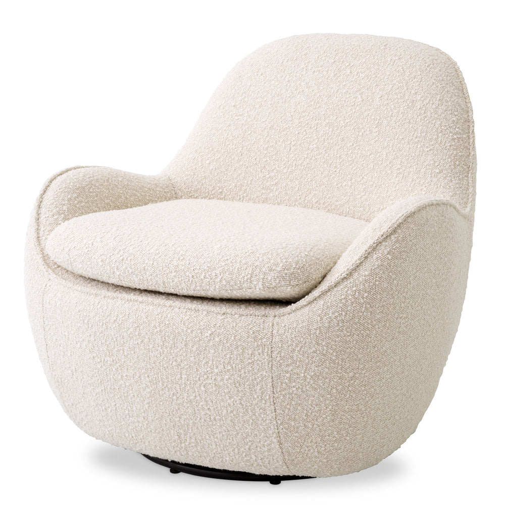 Cupid chair in cream boucle  by Eichholtz