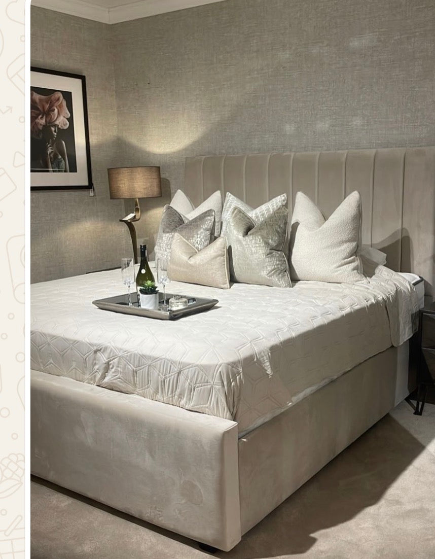 Custom made bed made for you by our master Upholsterer-Renaissance Design Studio